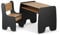 defiPad Stylisch und Stabile Kindertisch mit 2 Stühlen | Schreibtisch Kinder mit stauraum und Kinderstuhl | Sitzgruppe Kinder | Kinder Tisch Stuhl Set | Kinderzimmer Möbel
