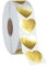 500 Stück Goldene Herz-Aufkleber, Metallic Gold Aufkleber Selbstklebend Wasserdicht Reflektierende Herz-Aufkleber Liebes-Dekorationsetiketten für Valentinstag (Je 2.5cm)