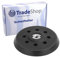 Trade-Shop Plateau de ponçage auto-agrippant 125 mm compatible avec ponceuse excentrique Metabo 631220000