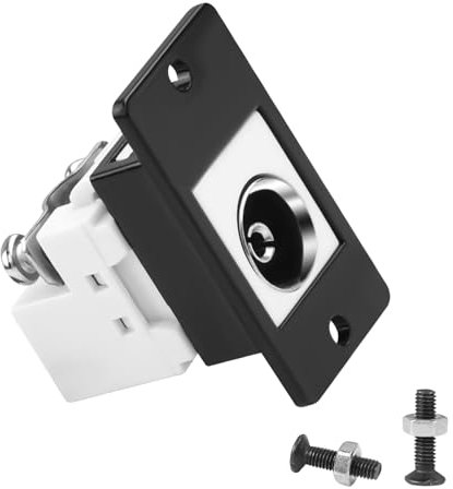 QIANRENON Antenna TV Presa a Pannello Rettangolare 9,5 mm - Adattatore PAL Femmina a Crimp Morsetto Fisso per Antenna Satellitare - Connettore per Dispositivo RF Set Top Box