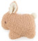 Bieco Kuscheltier Hase Fine mit Rassel aus Bouclé | Hase Kuscheltier klein | Rassel Baby Plüschtier Baby | kleines Kuscheltier Mädchen Hase Stofftier Kuschelhase Greifspielzeug Baby Rassel 0-6 Monate