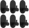 Self Adhesive Hooks, 6 Pack Heavy Duty Adhesive Towel Wall Shower Hook for Bathrooms Door Coat Hook Hangers Stick on Hooks for Kitchen Home