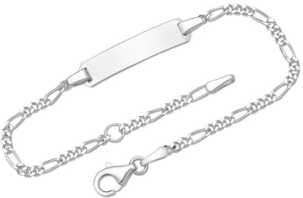 Unique 925 Silberarmband Gravur - Länge wählbar (12-19cm) ID1002 (Länge: 19cm)