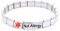 Nut Allergy Medical Alert Bracelet - Stainless Steel - One size fits all - Totally Adjustable - JSC Jewellery THE Medical ID Bracelet Specialists.