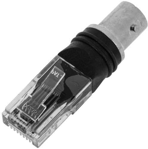 BeMatik - Adaptador RJ45 a BNC (RJ45-M/BNC-H)