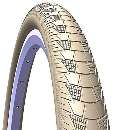 Rubena/Mitas Cityhopper Anti Punchure Pneumatici da Trekking, Unisex, 5-10952446-042, Cream, Size 28 x 2.00