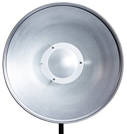 Dörr Lichtformer Beauty Dish Soft Reflektor (Durchmesser: 40,5 cm) inkl. Wabeneinsatz und Diffusorüberzug mit Anschlussring für Ecoline/SemiPro/Smart Light LCD Studioblitze