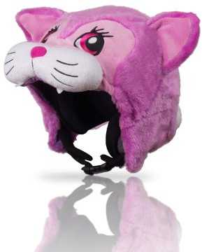 Hoxyheads - Casco de esquí para niños, diseño de Gata, Color Rosa