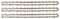 3 tallox Sägeketten .325 1,3 mm 64 TG 38 cm Schwert Vollmeißel kompatibel mit DOLMAR HUSQVARNA