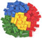 Strictly Briks Toy Grands Blocs de Construction pour Enfants et Tout-Petits, compatibles avec Toutes Les Grandes Marques, Bleu, Vert, Rouge et Jaune, 108 pièces.