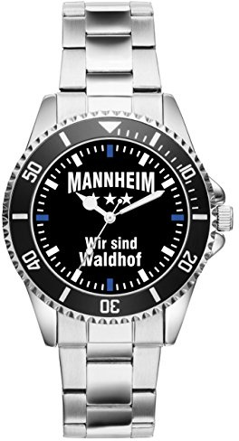 KIESENBERG Mannheim Fußball Fan Uhr – Sportliche Armbanduhr im Fan-Design Stilvolle Herren- & Damen-Uhr mit Fußball-Motiv Geschenk für leidenschaftliche Fußballfans - 2558