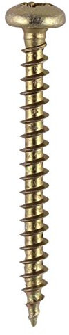 TIMCO Classic Multi-Purpose Pan Head - 4.0 x 25 - Gold - Box of 200
