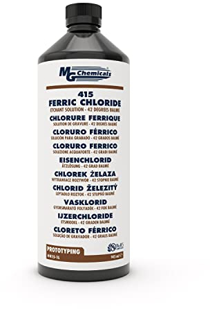MG Chemicals 415-1L Ferric Chloride, 945mL Liquid Bottle, Dark Brown