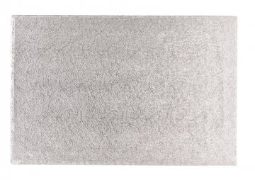 Culpitt Oblong Cake Board - Silver, Modern Style, 18 x 14 inches