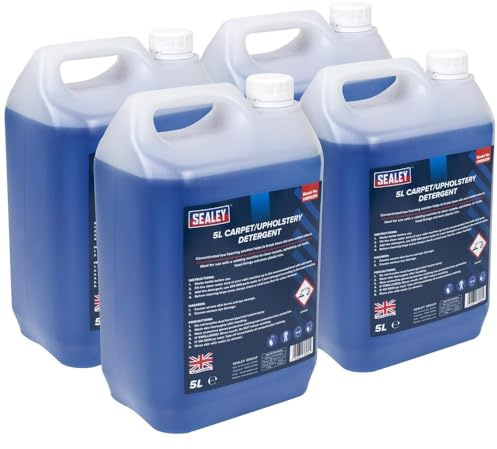 Sealey VMR925 Carpet/Upholstery Detergent, 5L, 294mm x 392mm x 294mm, Pack of 4