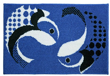 Grund Badteppich, Acryl, Blau, 60 x 90 cm