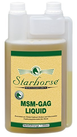 Starhorse MSM - GAG Liquid 1 L Dosierflasche für Pferde Glucosamin Bewegungsapparat