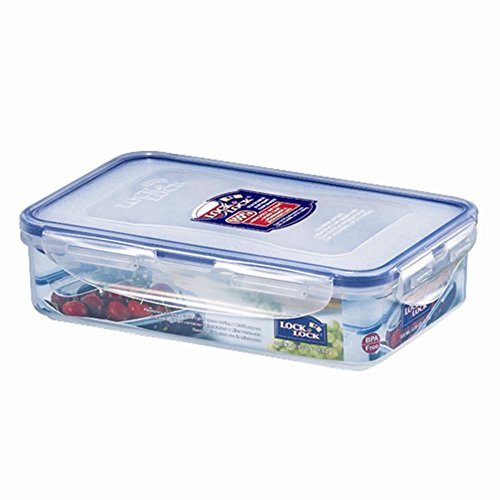 LocknLock Dose HPL816T Vorratsdose mit Ablaufgitter 800 ml - Maße (LxBxH): 205 x 134 x 52 mm - Geeignete Dosen zum Einfrieren und Mikrowelle - Lock and Lock Dosen Food Box Meal-Prep-Boxen