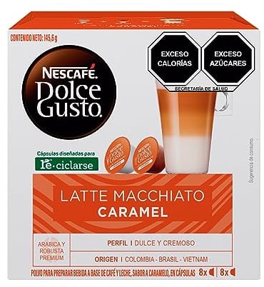 Nescafe Dolce Gusto Caramel Latte Macchiato x 3 packs (48 pods, 24 servings)