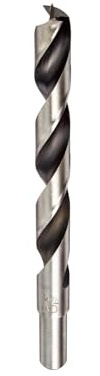 Fisch FSF-003991 Chrome Vanadium Brad Point Drill Bit, 7/16-Inch | Chrome-Vanadium Brad Point Ground Wood Drill Bit, Wood Drill Bit, Precision Drilling for Woodworking, DIY & Professional Use