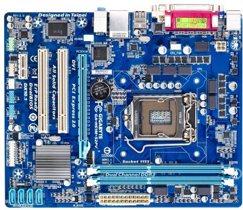 GigaByte GA-H61M-S2PV Mainboard Sockel 1155 (Micro-ATX, Intel H61, 2X DDR3 Speicher, USB 2.0)