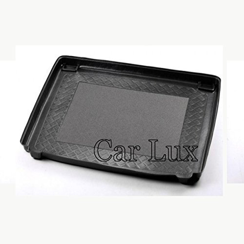Car Lux AR03057 - Alfombra Bandeja Cubeta Protector Cubre Maletero a Medida para 407 Desde 2004- con Antideslizante