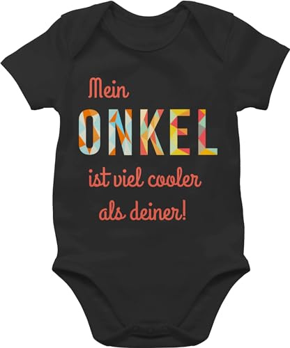 Shirtracer - Baby Body Kurzarm - Mädchen & Junge - Mein Onkel ist viel cooler als deiner