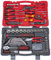 KS TOOLS- 922.0701 - Mallette outils 101 pièces - caisse à outil complète - Coffret de douilles et accessoires ULTIMATE 1/4'' - 1/2'' - Garantie à vie