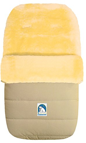 Eisbärchen 968 BE Großer Lammfellfußsack in beige