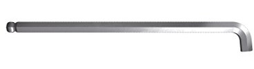 Wiha Stiftschlüssel Sechskant-Kugelkopf, schwenkbar für schwer zugängliche Bereiche, Stubby, mattverchromt (35485) 3 x 128 mm, 11 mm