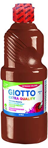 Fila Barattolo Tempera Escolar Giotto di 500 ml. lista per su uso. lavable. senza gluten.: Marron.