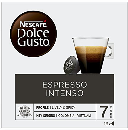 Nescafe Dolce Gusto Espresso Intenso Lot de 2 boîtes de 16 capsules