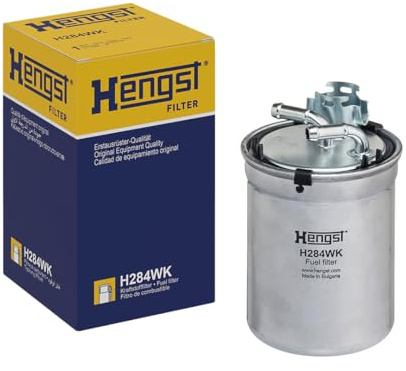 HENGST - Kraftstofffilter H284WK - Hochwertiger Kraftstoff-Leitungsfilter für KFZ - Entfernt Staub und Schmutz aus Otto- oder Dieselmotoren - Schützt das Einspritzsystem