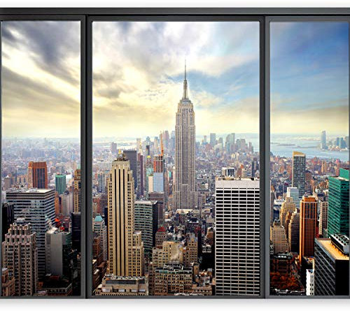 Wallpaper - Wall Mural 350x256 cm Non-Woven Premium Art Print Fleece Wall Mural Decoration Poster Picture Design Modern New York 10110904-12