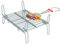 Algon | Parrilla Barbacoa 20x25 Acero Inoxidable Zincado Gris Metalizado con Cierre de Seguridad - Parrilla Ideal para Asar Carnes y Verduras Resistente y Duradera para Exterior