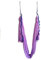 WELLSEM®5.5 Yards(5m/set) Elastic Pilates Yoga Swing Aerial Yoga Hammock with Carabiner&daisy Chain (Lavander)