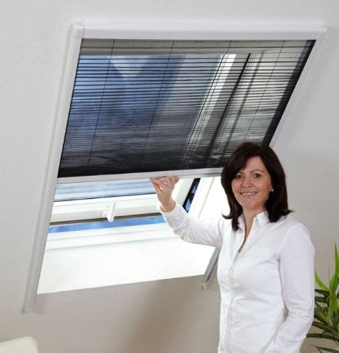 Insektenschutz Dachfenster Plissee 110x160cm braun 101160102-VH