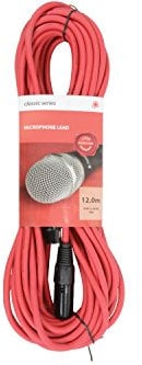 Premium XLR Male - XLR Female Cable | Microphone Cable | Red - 12.0M