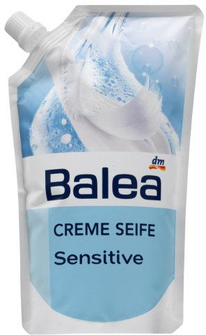 Balea Creme Seife Sensitive Nachfüllpack, 2er Pack (2 x 500 ml)