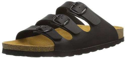 Lico Damen Bioline Lady Pantoletten, Schwarz, 39 EU