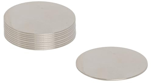 N42 Neodymium Magnet for Arts, Crafts, Model Making, DIY, Hobbies, Office and Home - 20mm dia x 0.5mm thick - 0.48kg Pull - Pack of 10