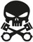 NetSpares Plott Aufkleber Totenkopf Kolben Skull Sticker Shocker Tuning Fun Dub Gag Fun