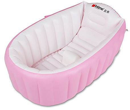 Intime Bain Gonflable B¨¦b¨¦ ¨¤ Remous, Douche Baignoire B¨¦b¨¦ Enfants (0-3 Ans), Rose