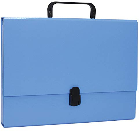 OFFICE PRODUCTS 21187811-01 Sammelbox PP-Kunststoff mit Griff und Verschluss, A4, 5 cm, blau
