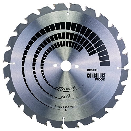 Bosch Professional 1x Lama per sega circolare Expert for Construct Wood (per legno da costruzione, 350 x 3.5 x 30 mm, 24 denti, Accessorio Sega Circolare)