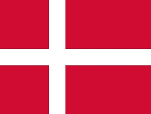 Flagge Dänemark 90 x 150 cm Fahne mit 2 Ösen 100g/m² Stoffgewicht Hissflagge für Mast