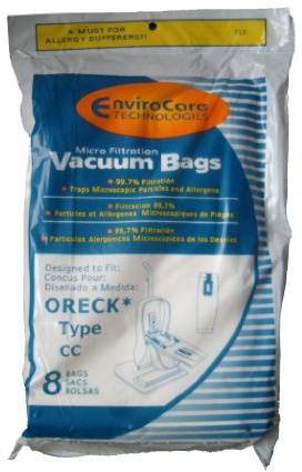 16 Oreck Type CC Xl Micro Filtration Vacuum Bags, Fits All XL7, XL21, 2000's, 3000's, 4000's, 8000's, 9000's series model Upright Vacuum Cleaners, CCPK8DW, CCPK8, PK80009DW, PK80009, 2000's, 3000's,