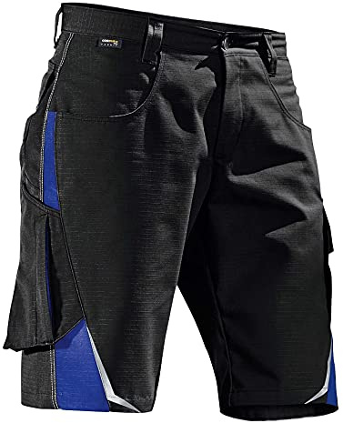 KÜBLER Workwear | Pulsschlag Arbeitsshorts | schwarz/kbl.blau | Größe 60