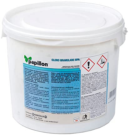 PAPILLON Cloro per piscine Cloro per Piscina 56% Granulare 5 kg