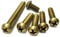 M4 x 10mm Phillips Pan Head Machine Screws,Brass,Metric,Full Thread,Right Hand,Pk 100
